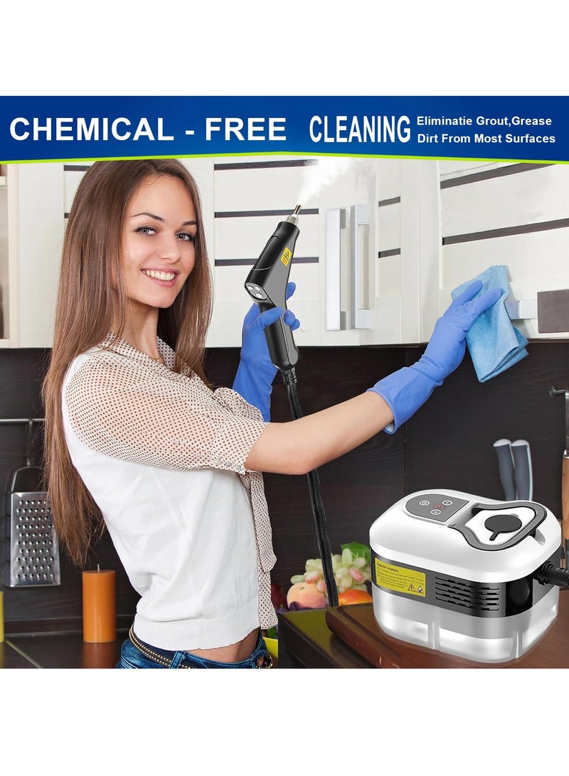 ايتي لايف منظف بخاري، بخار مضغوط 4.5 بار لتنظيف، بخار متعدد الأغراض للمنزل، منظف بخاري محمول باليد، مع 6 ملحقات، منظف بخاري للسيارات، منظف بخاري محمول للمطبخ، الحمام، والبلاط - Image 3